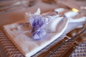 Λιλά Τραπεζομάντηλο Ροτόντας