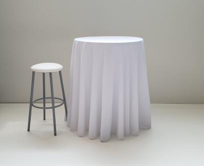 Τραπεζομάντηλο Λευκό για Stand Bar