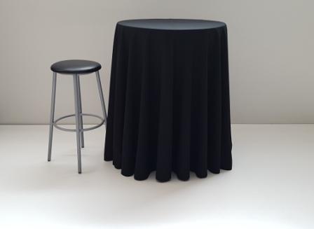 Τραπεζομάντηλο Μαύρο για Stand Bar