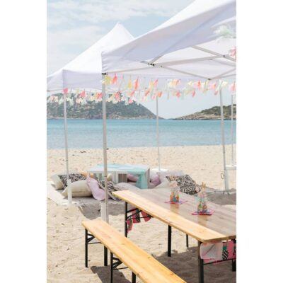 Σετ τραπέζι 200 Χ 70 με 2 πάγκους 200 Χ 40