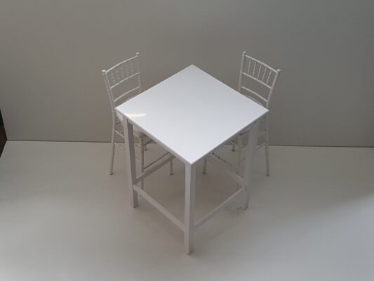 Πάσο λευκό ξύλινο 0,80 * 0,80   Y:1,10