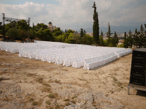 Καρέκλα Sabrina Λευκή Με λευκό κάλλυμα