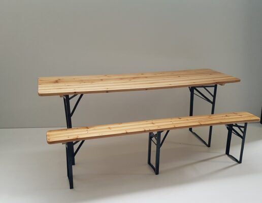 Σετ τραπέζι 200 Χ 70 με 2 πάγκους 200 Χ 40