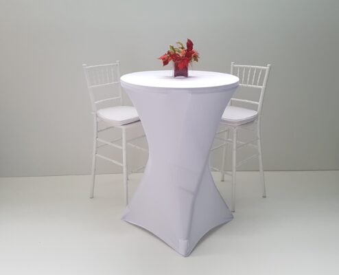 Λευκό εφαρμοστό κάλυμμα για Stand Bar 80εκ.